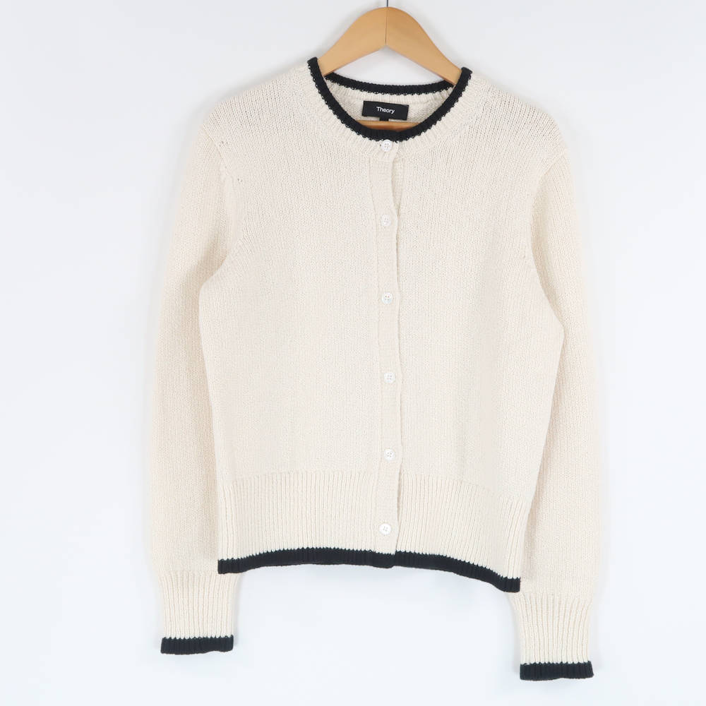 楽天市場】Theory セオリー カーディガン ニット ウール ネイビー S