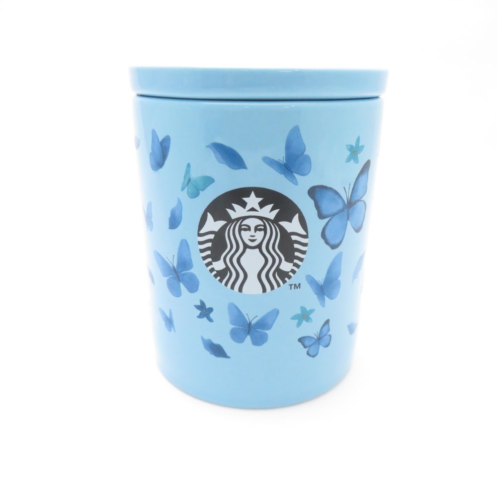 キョク キャニスター ブルーバタフライ スターバックス Starbucks 楽天市場】スターバックス STARBUCKS キャニスターブルー