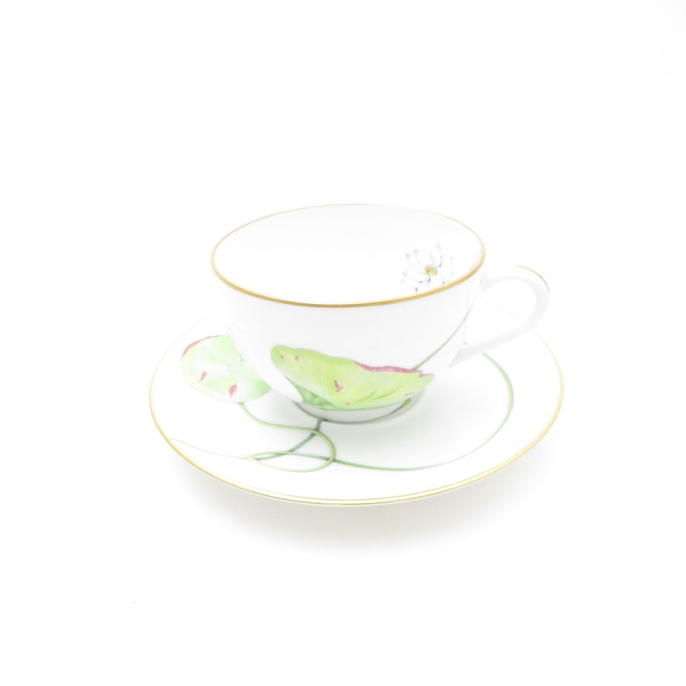 未当て嵌める Herend ヘレンド ナイルの庭 紅茶優勝杯＆平円盤 SC8010V1 【中古】
