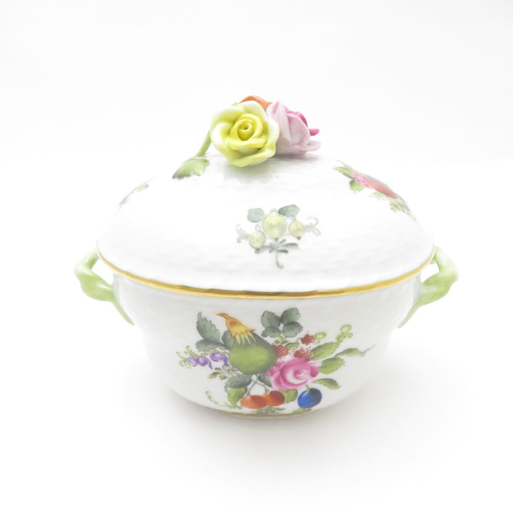 楽天市場】【Herend】ヘレンド 陶器 透かし ボンボン入れ 花柄