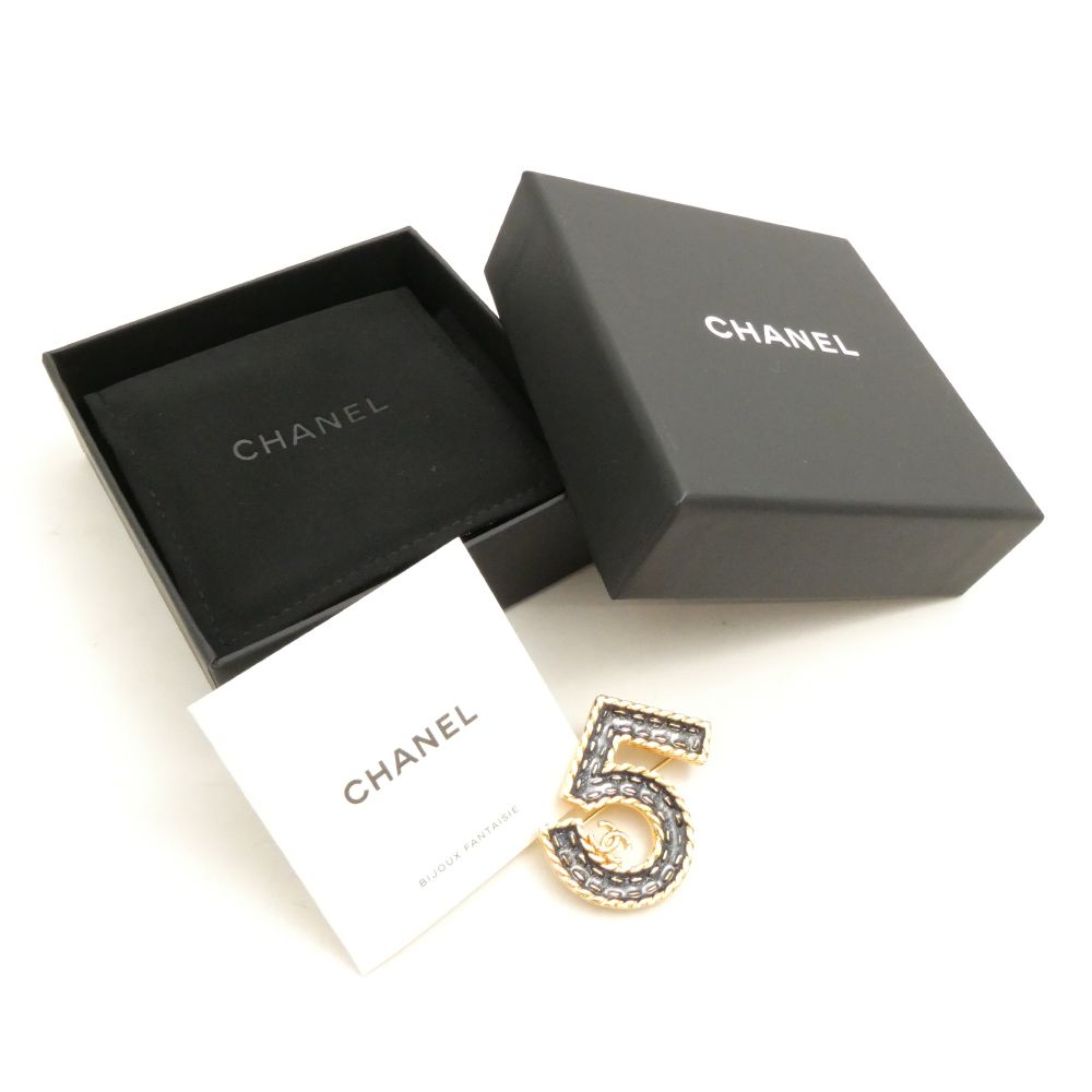 未使用 CHANEL シャネル ピン ブローチ 1点 No.5 ココマーク レディース AM6924 【中古】
