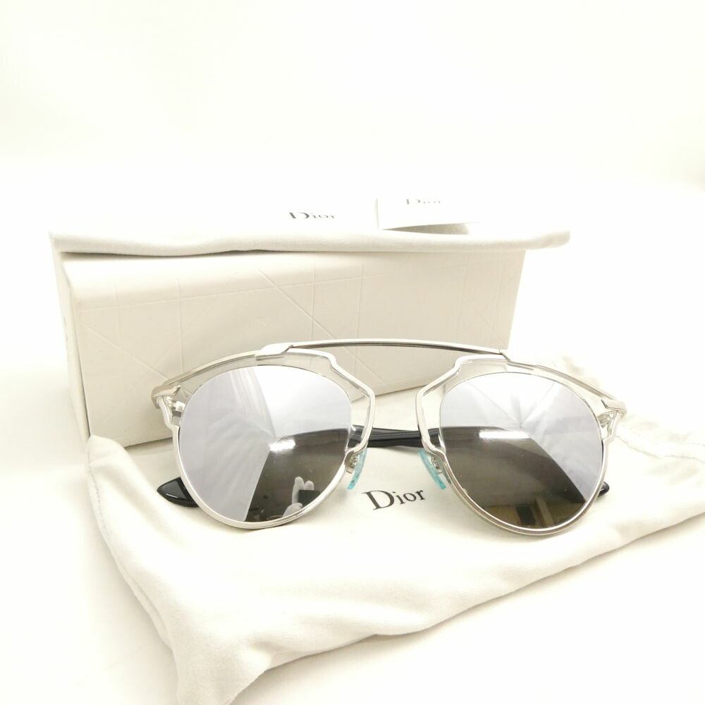 美品 Christian Dior ディオール DiorSoReal サングラス 48□22 140 アイウェア 眼鏡 AY6501 【中古】