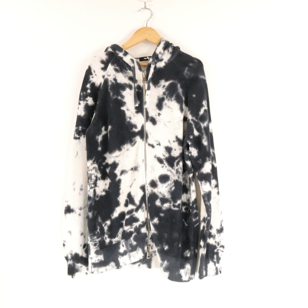 美品 1PIU1UGUALE3 ウノピュウノウグァーレトレ TIE DYE ZIP PARKA(MRK253) パーカー IV M 綿織物100％ 長袖 タイダイ ダブルジップ ゴルフお召しもの メンズ 金3262A52 【中古】 ウェア-メンズウェア