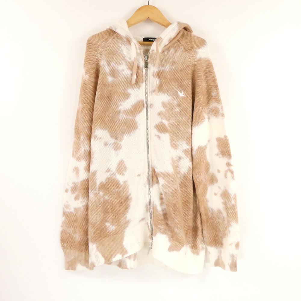 美品 1PIU1UGUALE3 ウノピュウノウグァーレトレ TIE DYE ZIP PARKA(MRK253) パーカー VI XL コットン100％ 長袖 タイダイ ダブルジップ ゴルフウェア メンズ AU3295A83 【中古】