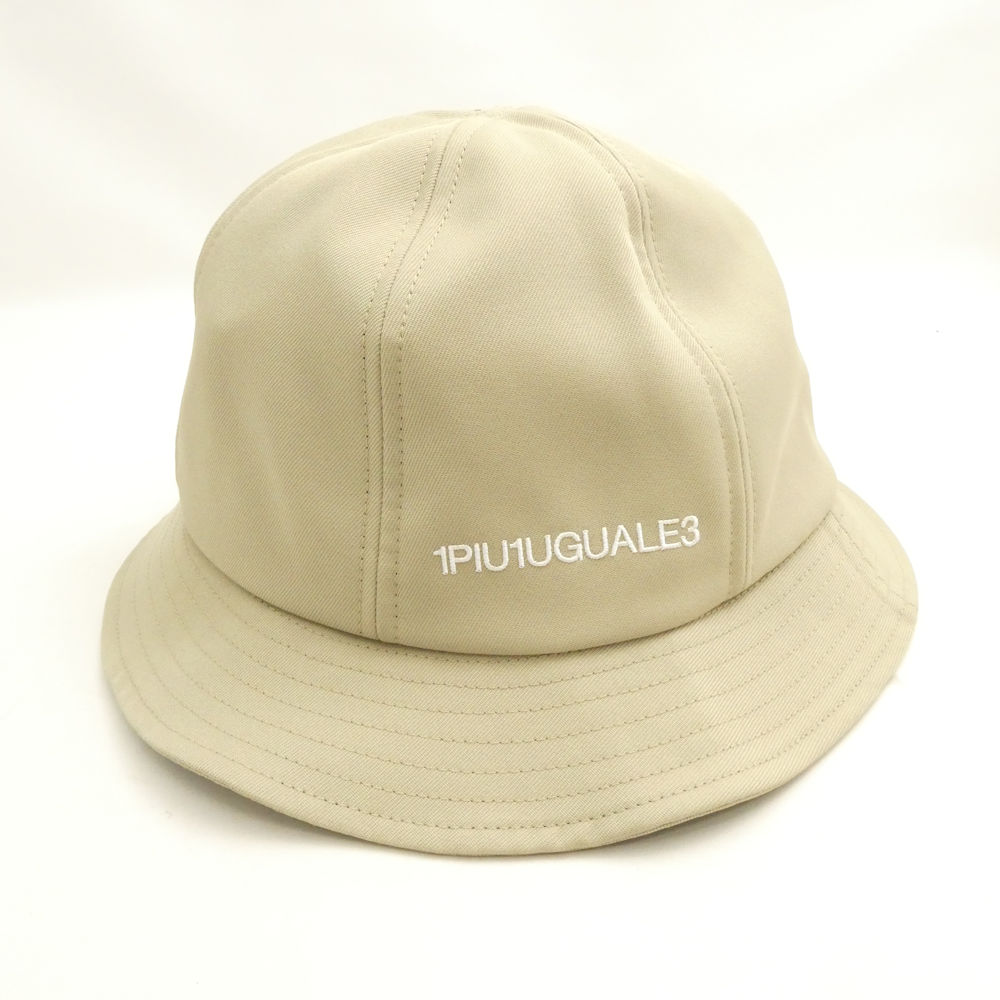美品 1PIU1UGUALE3 ウノピュウノウグァーレトレ LADIES' 113 GOLF METRO HAT(GSG014) メトロハット FREE ポリエステル100％ バケット 帽子 ロゴ 小物 ゴルフ スポーツ レディース AU3305 【中古】