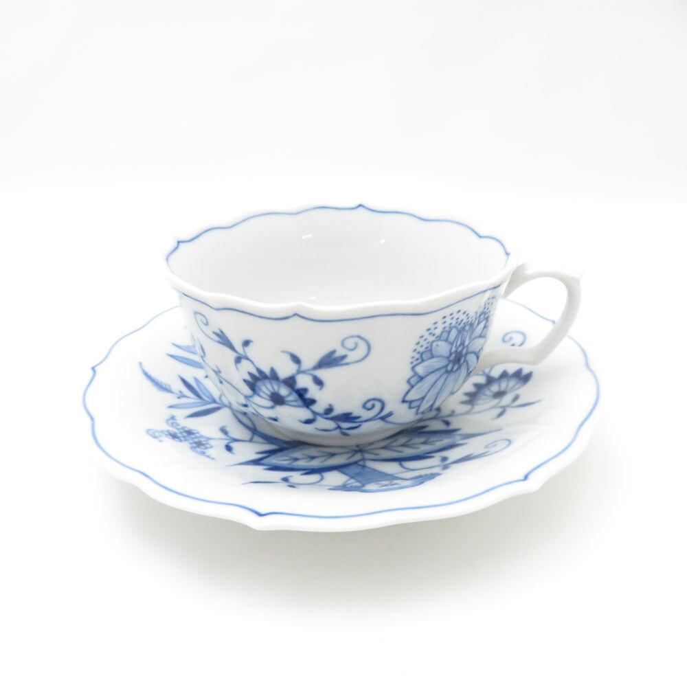 未使用 マイセン カップ＆ソーサー 青い花シリーズ 洋食器 ティーカップ コーヒーカップ MEISSEN 1客 白磁 札幌 未使用 マイセン カップ＆ソーサー 青い花シリーズ 洋食器 ティー