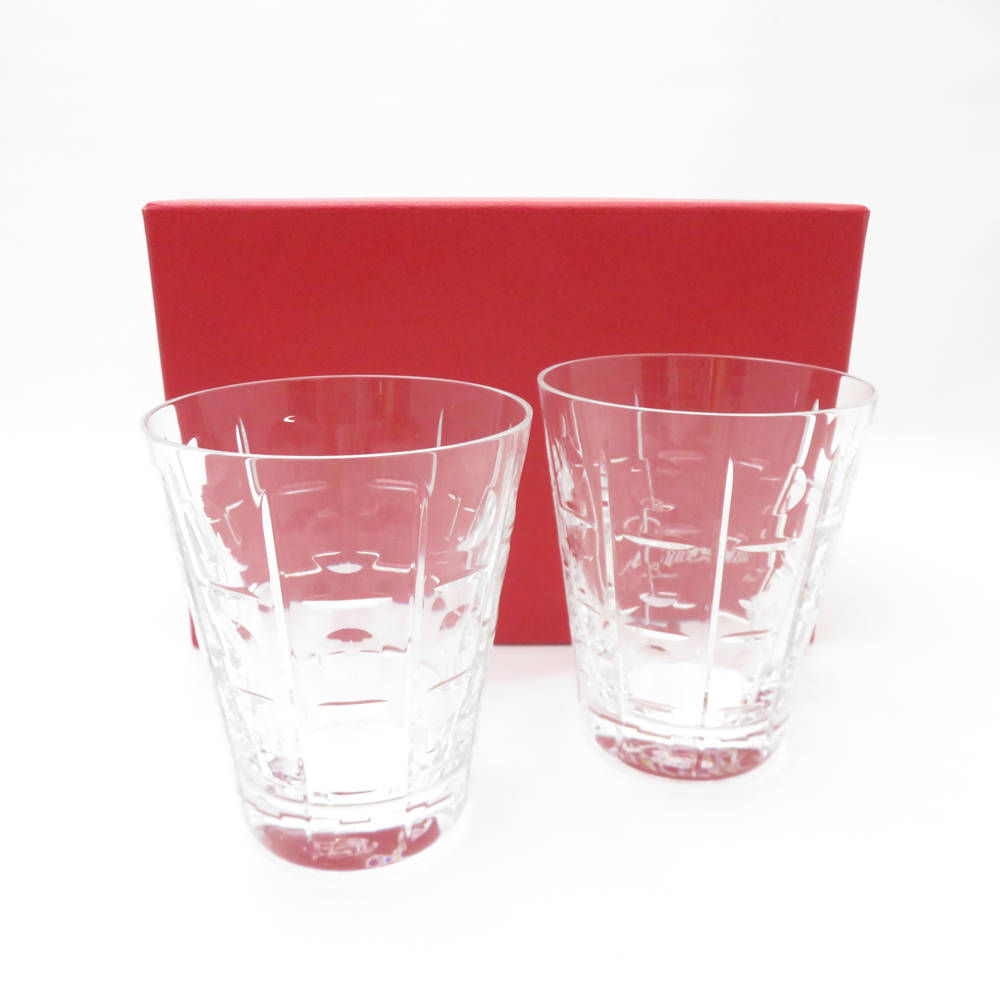 美品 Baccarat バカラ エキノックス タンプラー 2点 ありの実 水呑み SC8597Q1 【中古】