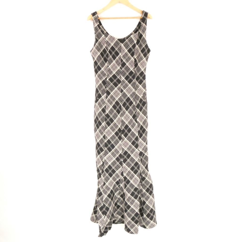 未使用 ANDMARY アンドマリー AM0884 Alicia check dress ドレス FREE コットン100% ノースリーブ ロング チェック柄 アリシア レディース AU3400A40 【中古】|reMOVE 店