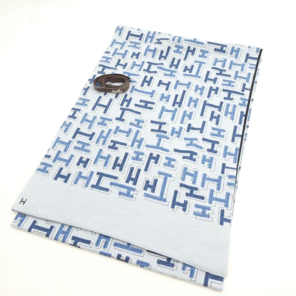 新品未使用品　エルメス ダブルh マフラー h8000197_5.jpg