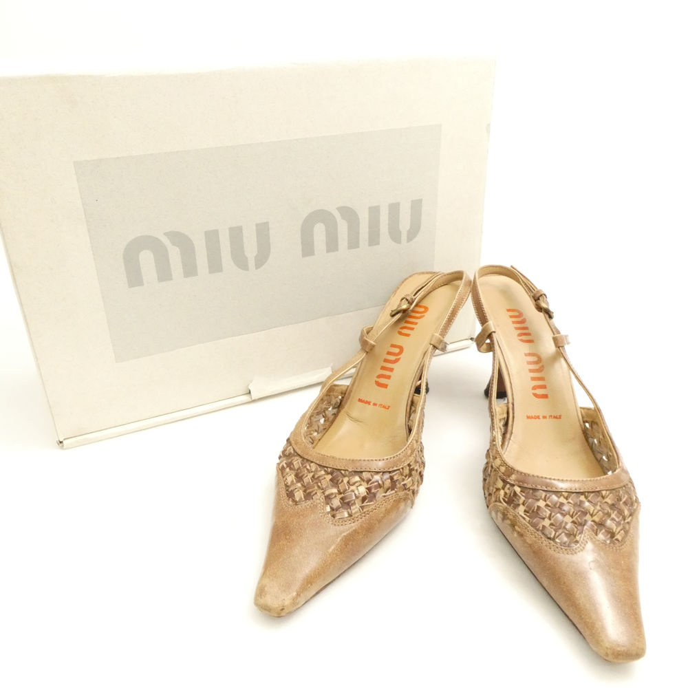 専用！ミュウミュウ ビジューヒール 351/2 horita78_59101