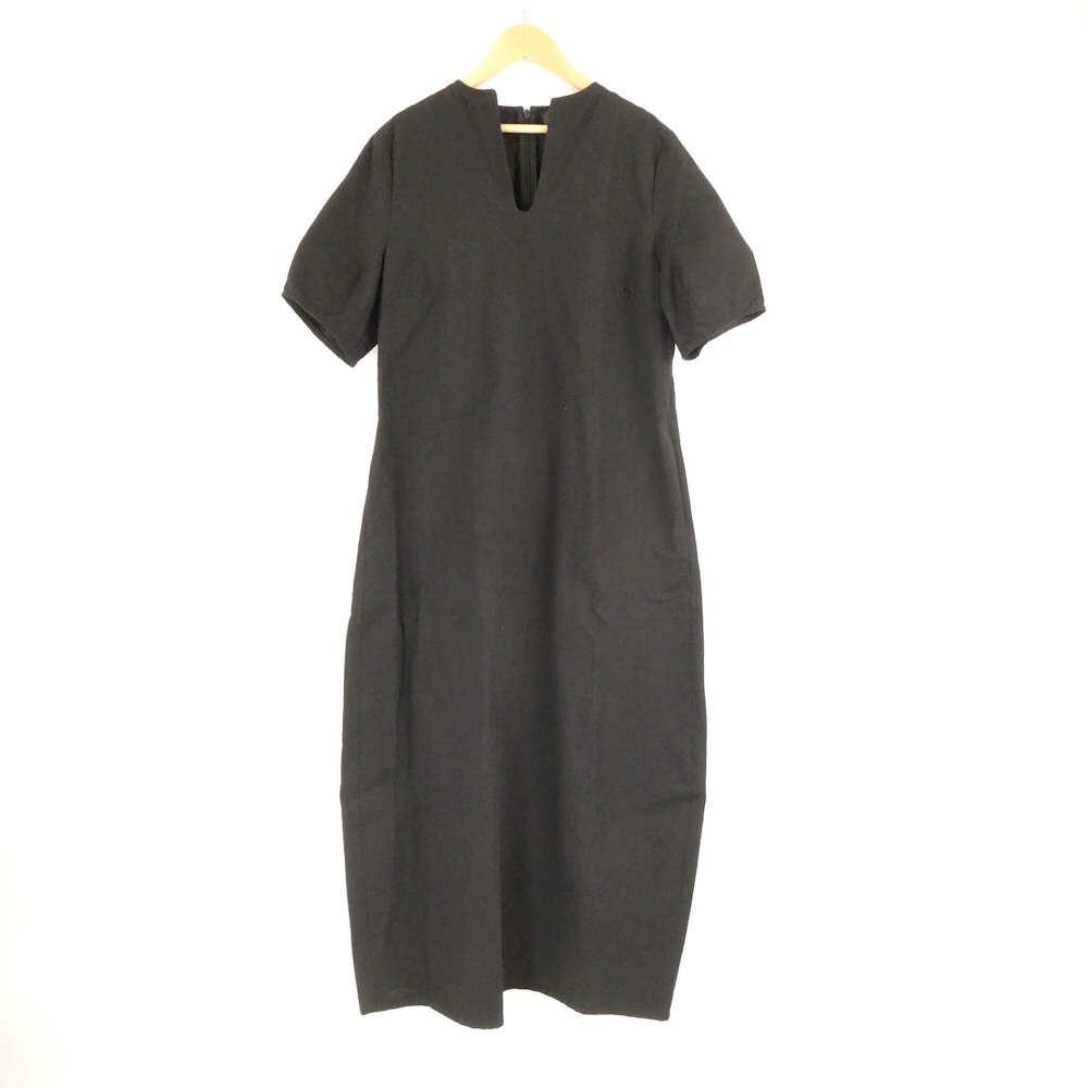 美品 SINME シンメ S23SS-13 ワンピース M コットン他 リネン混 マキシ丈 Uネック バルーン レディース AU3519A60 【中古】