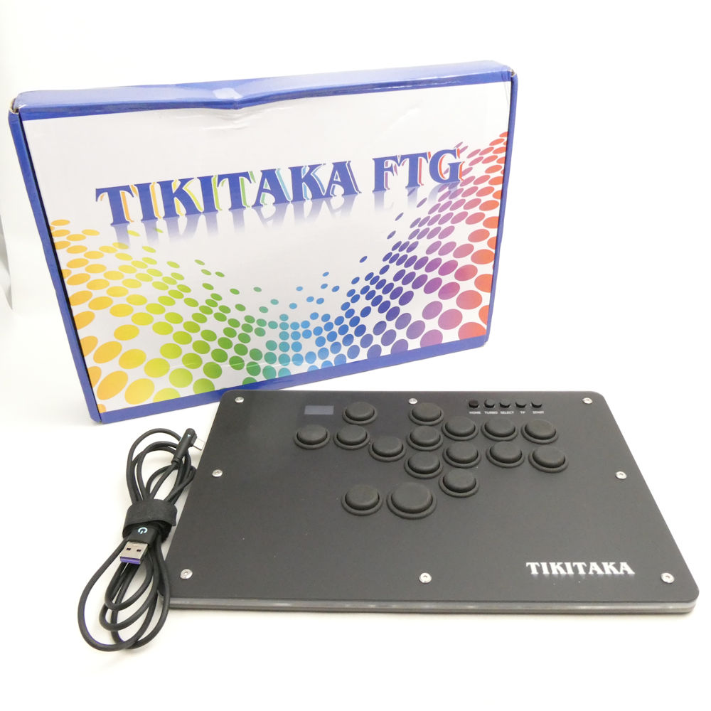 美品 TIKITAKA FTG レバーレス コントローラー アケコン 格闘ゲーム 16ボタン HY1630 【中古】