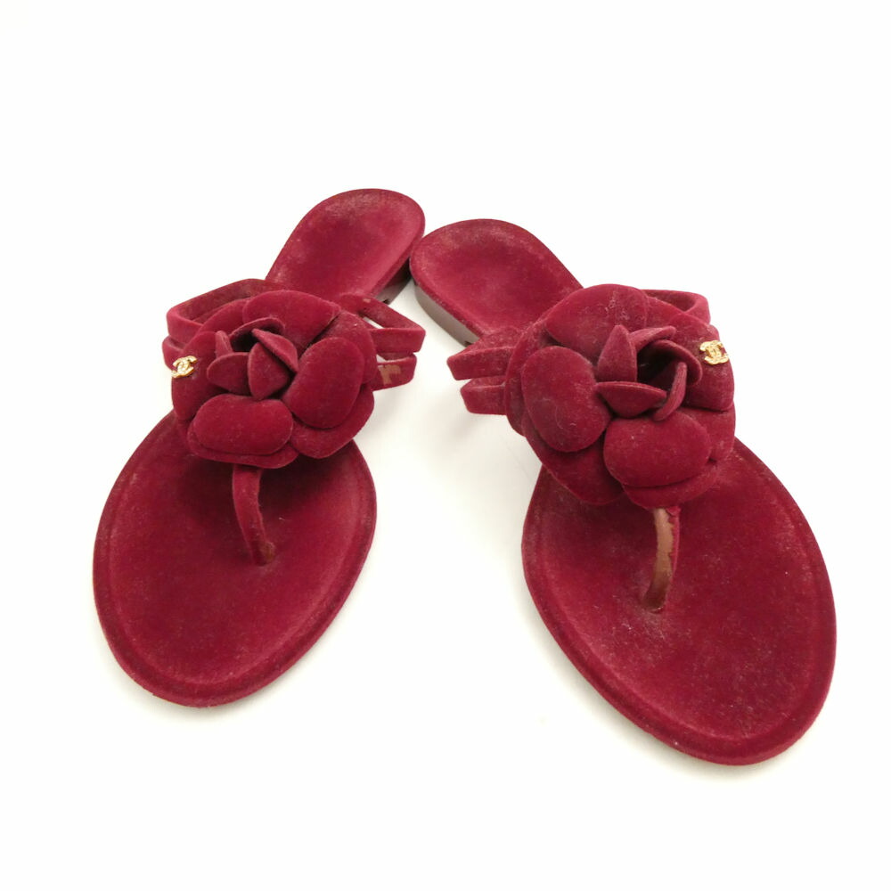 楽天市場】CHANEL シャネル カメリア ココマーク トングサンダル