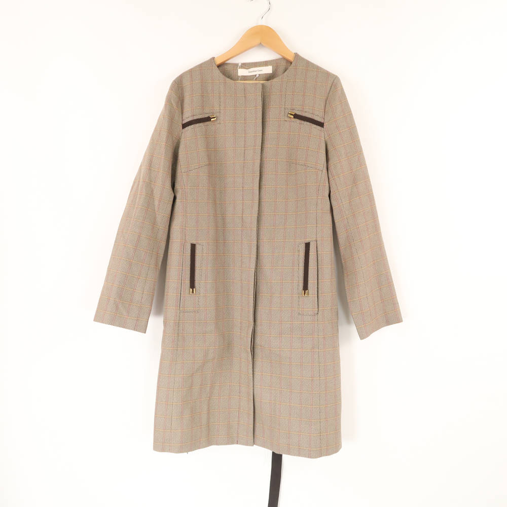 美品✨ エブリデイアイライク　ダブルフェイス ガウンコート　カーキ　Fサイズ 美品✨ エブリデイアイライク ダブルフェイス ガウンコート カーキ F