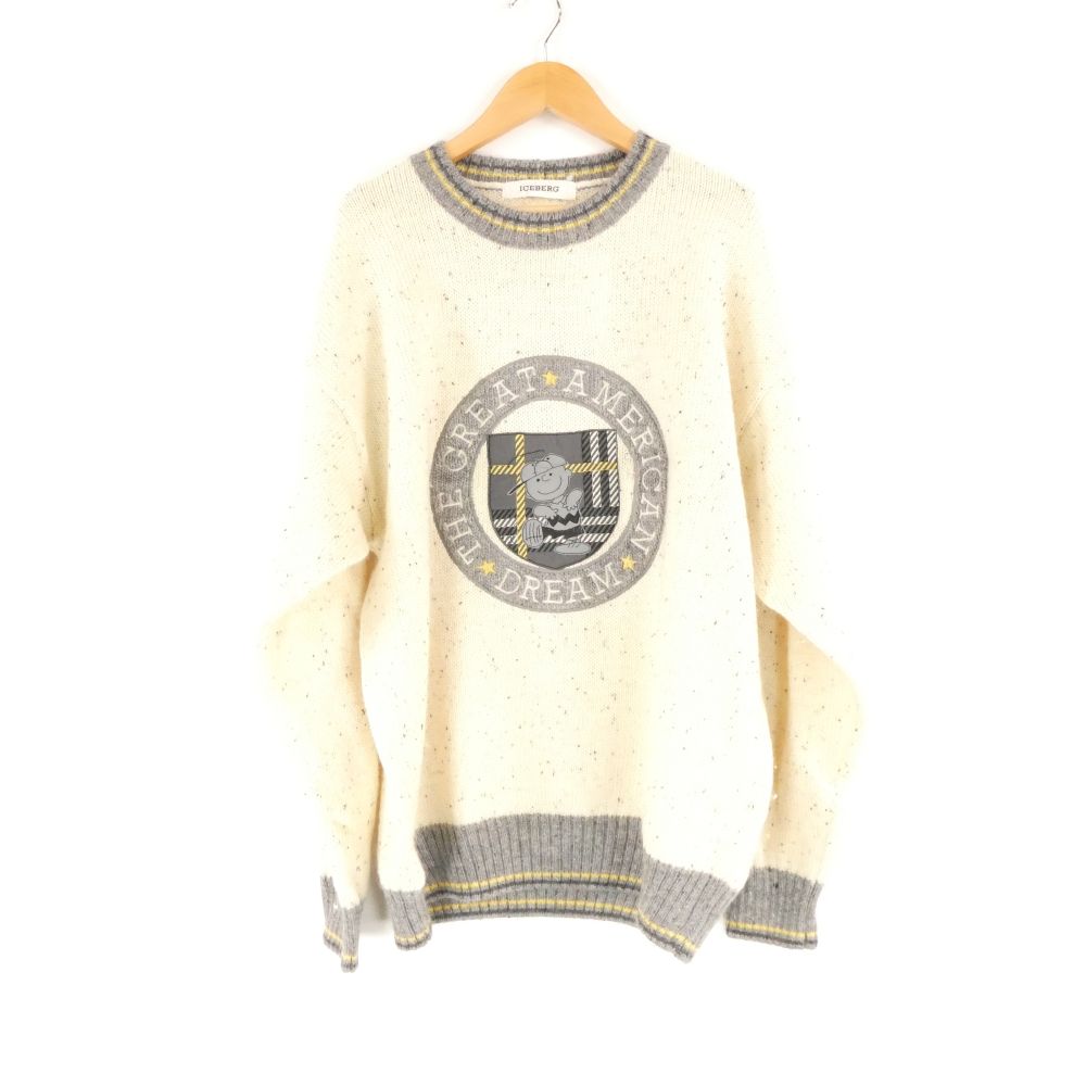 HISTORY ICEBERG スヌーピーキャラ刺繍セーター HISTORY ICEBERG スヌーピーキャラ刺繍セーター