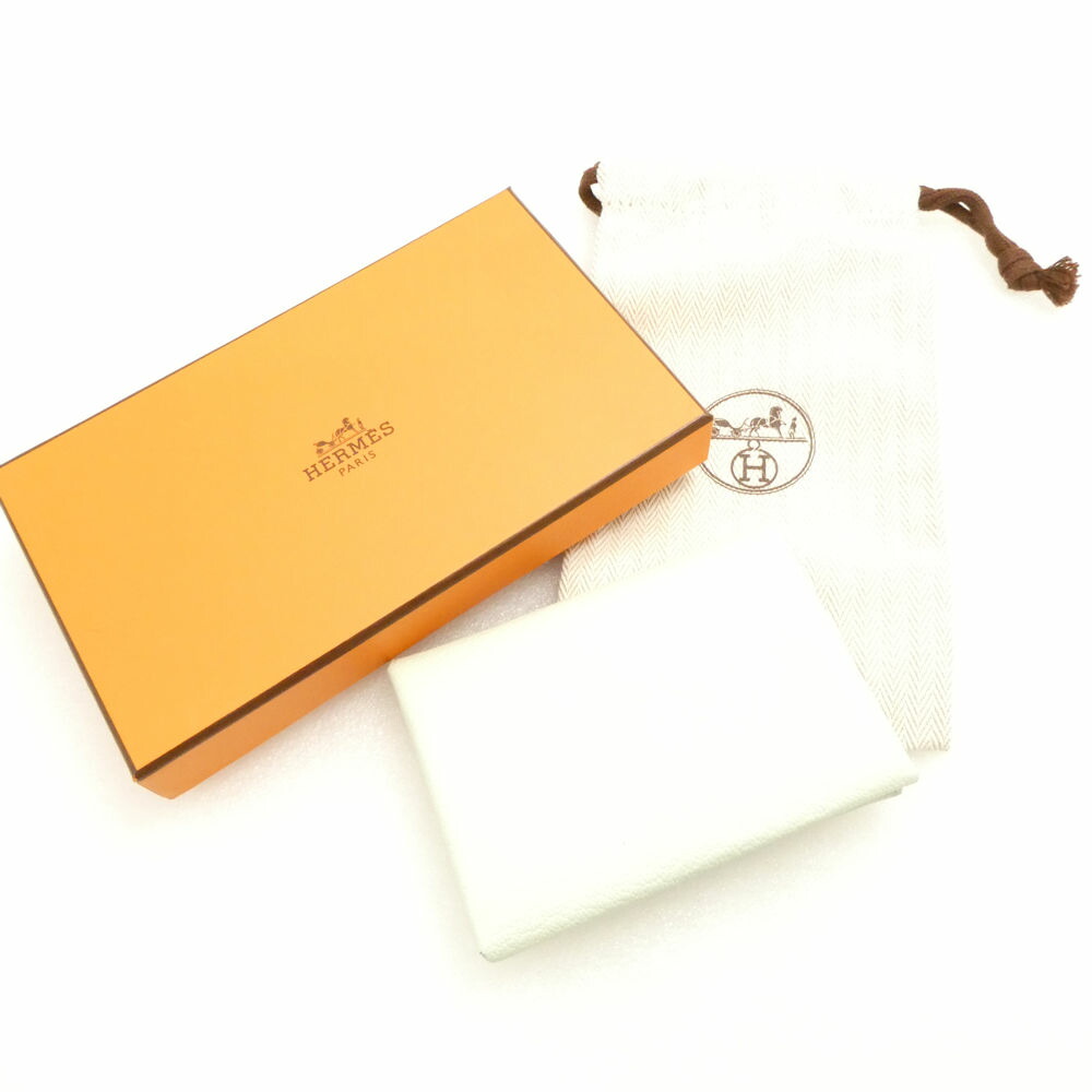 美品 HERMES エルメス カルヴィ 二人組 パウダーコンパクト ヴェルソ ヴェールフィズ ペパーミント 札入れ コインケース B目じるし サイフ 歌留多入れもの レディース AM7309W1 【中古】