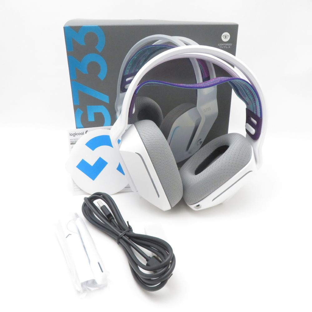 美品 logicool G ロジクール G G733 LIGHTSPEED ワイヤレス ゲーミングヘッドセット FPS eスポーツ 兼用 HY1706 【中古】|reMOVE 店