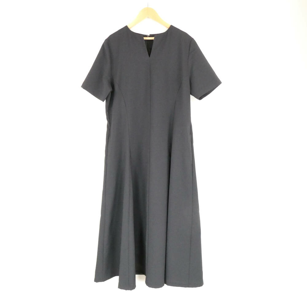 美品 RIM.ARK リム円弧 Comfortable summer dress (460IAL33-2041) 衣装 36 ポリエステル100％ 半袖 ロング丈 シアサッカー レディース AY7312A10 【中古】
