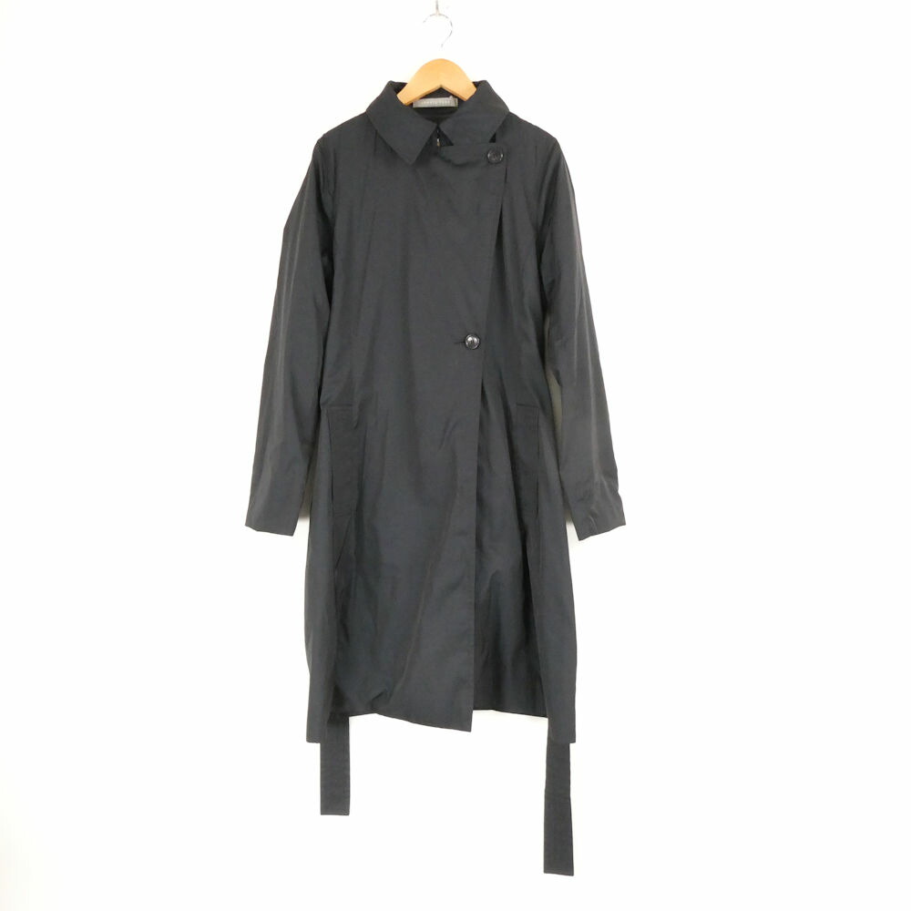 美品 theory luxe 行動論理 03-4109605 Voxy Georgia スプリングコート 40号 L好いかげんに ポリエステル100% ロング ステンカラー アウター 伸ばすこと レディース 金3653A39 【中古】