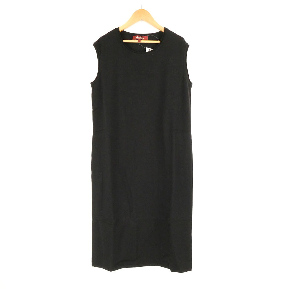 美品 maxmaraSTUDIO マックスマーラ ワンピース L ウール他 ノースリーブ ひざ丈 トップス レディース AU3668A34 【中古】|reMOVE 店