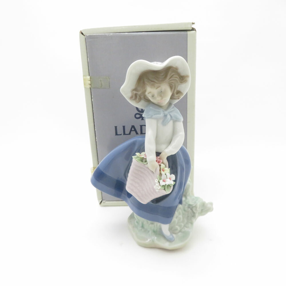 楽天市場】美品 LLADRO リヤドロ 5292「恋の花が咲く」 フィギュリン