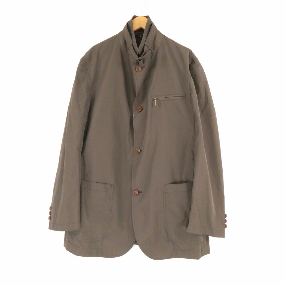 美品 LANVIN COLLECTION ランバンコレクション 2WAYジャケット 50 (おおよそL想定) ナイロン他 テーラード スタンド 古着 アウター メンズ AY7461A40 【中古】｜reMOVE 店