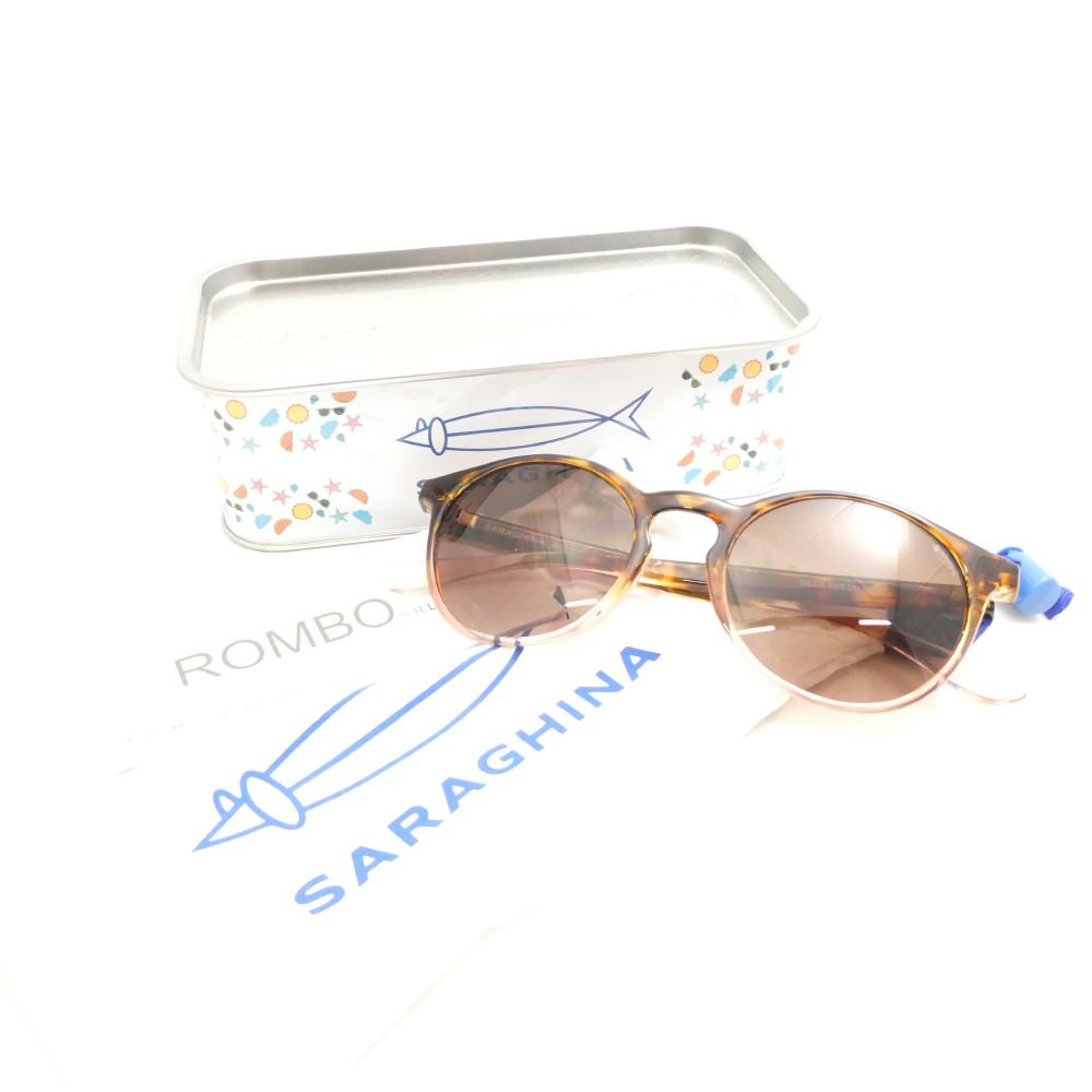美品 SARAGHINA サラギーナ GILDA 660UN CAT2 サングラス ラウンド型 兼用 AN2397 【中古】