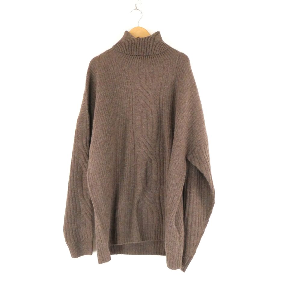 美品 1PIU1UGUALE3 ウノピュウノウグァーレトレ BIG TURTLE KNIT (MRK257 CAS033) 総カシミアビッグタートルニット 97/VI カシミール100％ 長袖 メンズ AY7418A91 【中古】