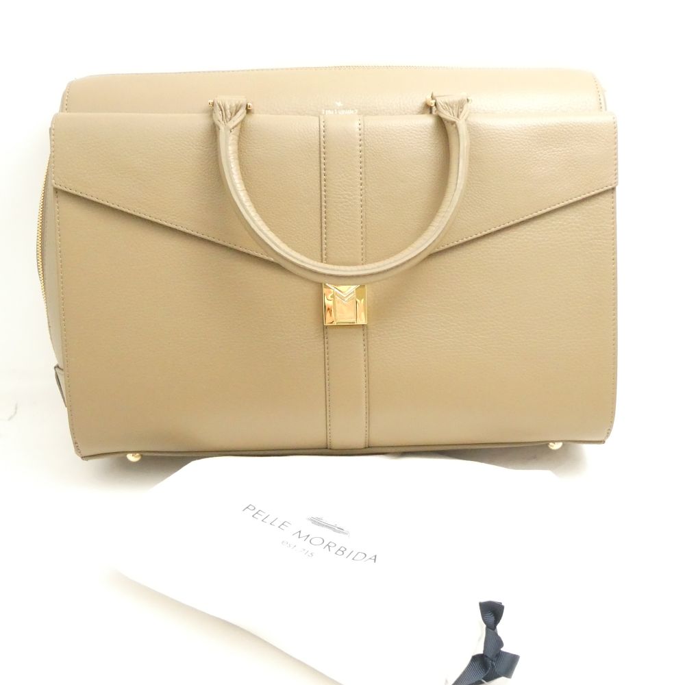 美品 1PIU1UGUALE3 ウノピュウノウグァーレトレ BOSTON BRIEF BAG ボストンブリーフバッグ PELLE MORBIDA ペッレモルビダ メンズ AY7436 【中古】