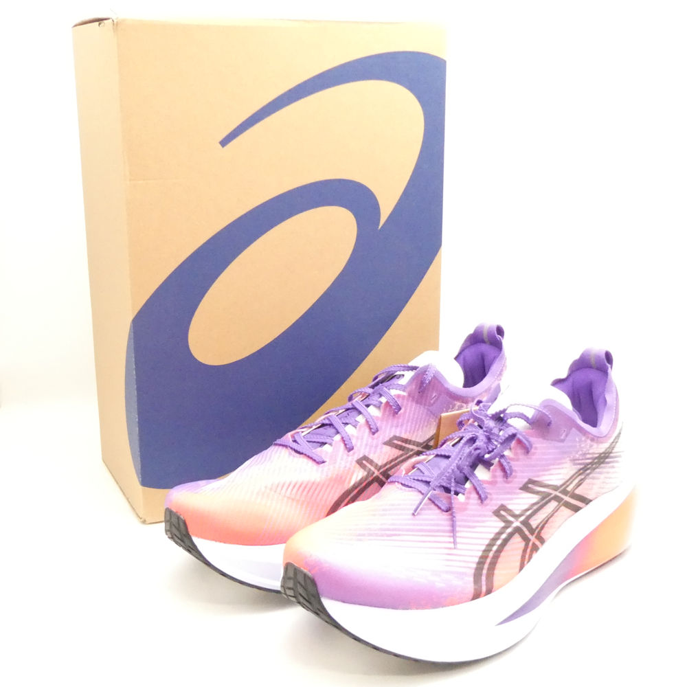 美品 asics アシックス MEGABLAST (1013A170-500) 駈けっくらシューズ 30.5糎 (US13) EDO PURPLE ウォーキング マラソン AY7680 【中古】