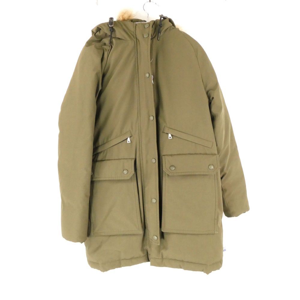 美品 Cape Heights ケープハイツ BRIGHTWOOD ブライトウッド 80/20クロス ダウンコート S ポリエステルコットン ロング フード ファー アウター ジャケット レディース AU3736B3 【中古】
