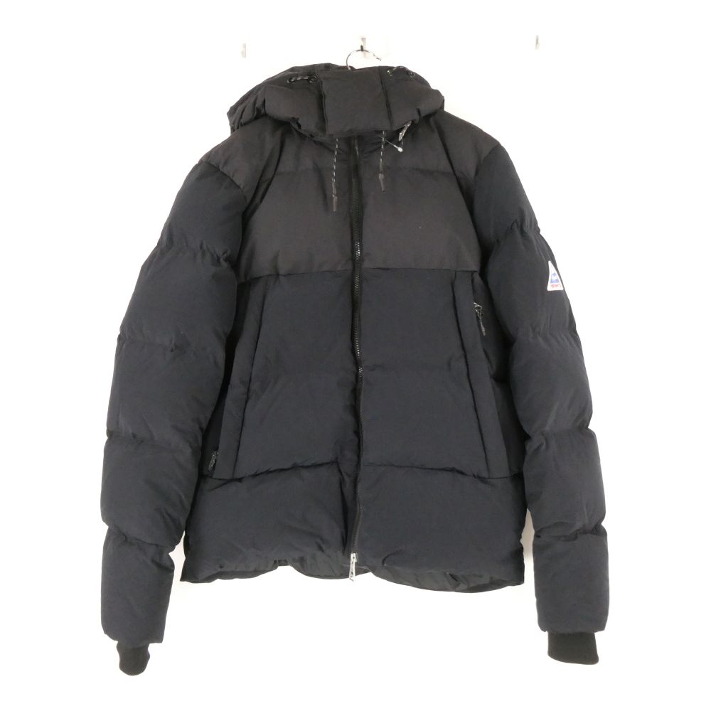 美品 Cape Heights ケープハイツ NEWFANE ニューフェイン ダウンジャケット S ポリエステルナイロン フード ジップアップ アウター 2トーン 黒 メンズ AU3737B3 【中古】|reMOVE 店