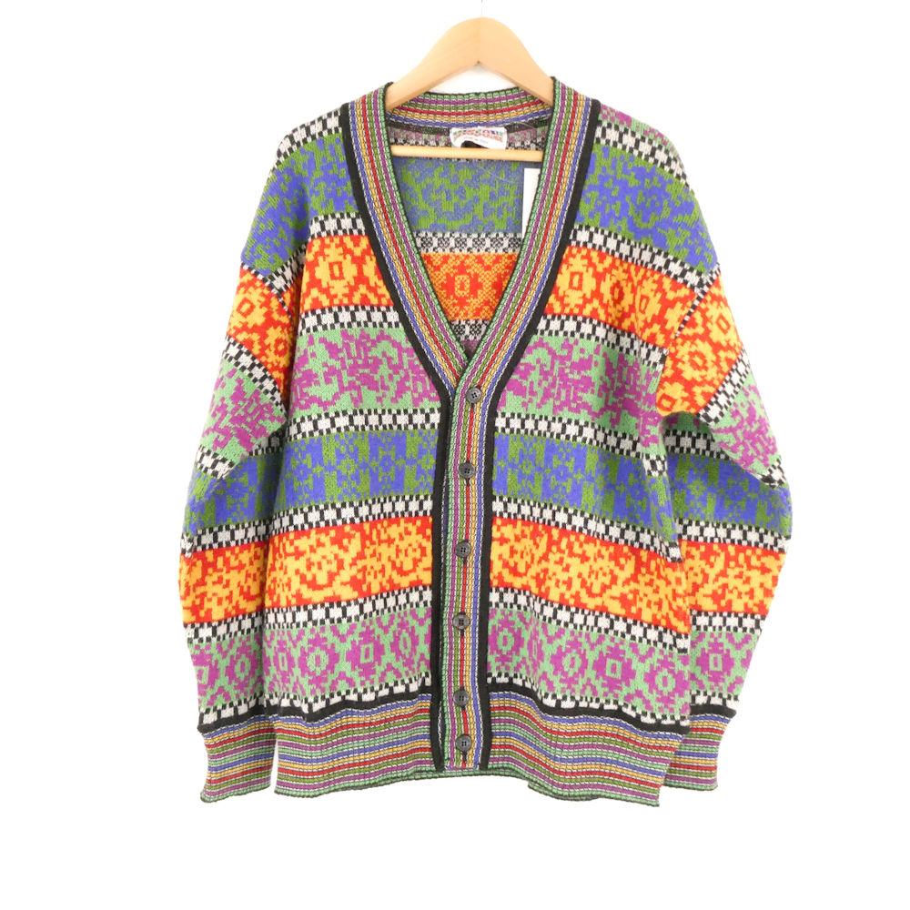 美品 MISSONI ミッソーニ カーディガン F アクリル他 キッズ 総柄 メンズ AD1290A12 【中古】