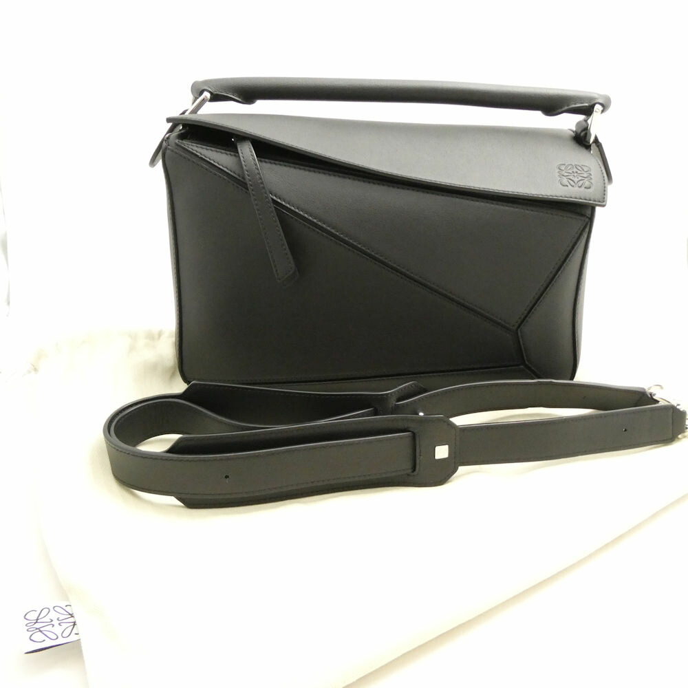 楽天市場】【美品】ロエベ 【LOEWE】 パズルバッグ XL ブラック