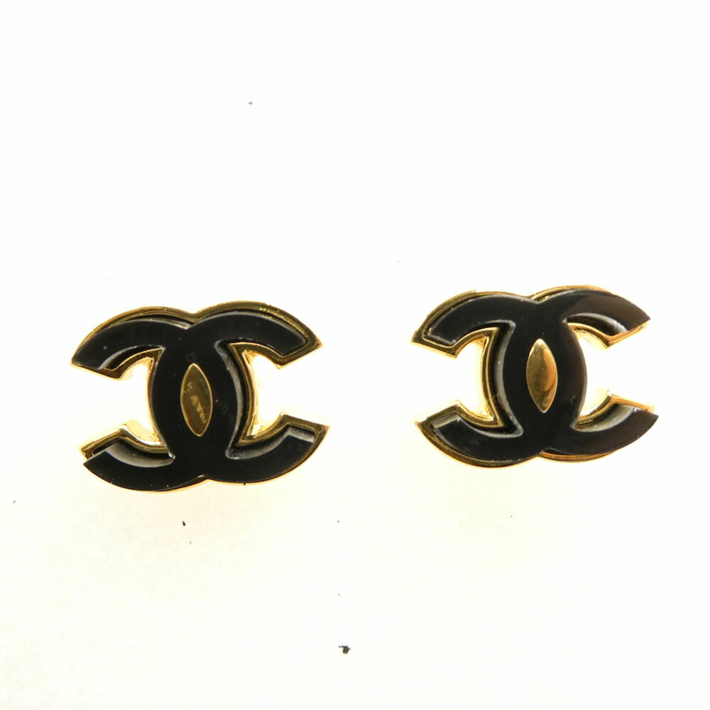 楽天市場】シャネル CHANEL ココマーク スタッド ピアス メタル レザー