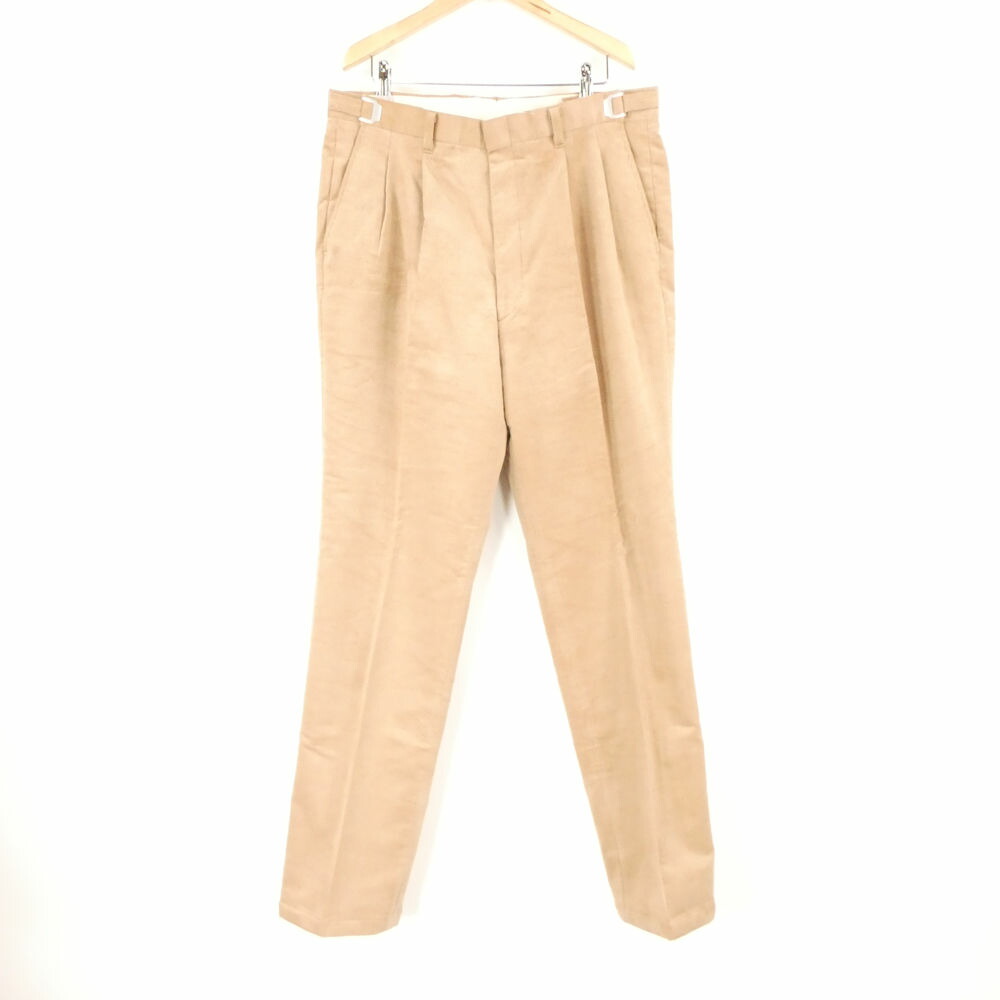 美品 ISHIZU OFFICE 石津謙介 199200-01 ストレッチコーデュロイスラックス LL コットン他 フルレングス パンツ センタープレス レディース AY7626A84 【中古】