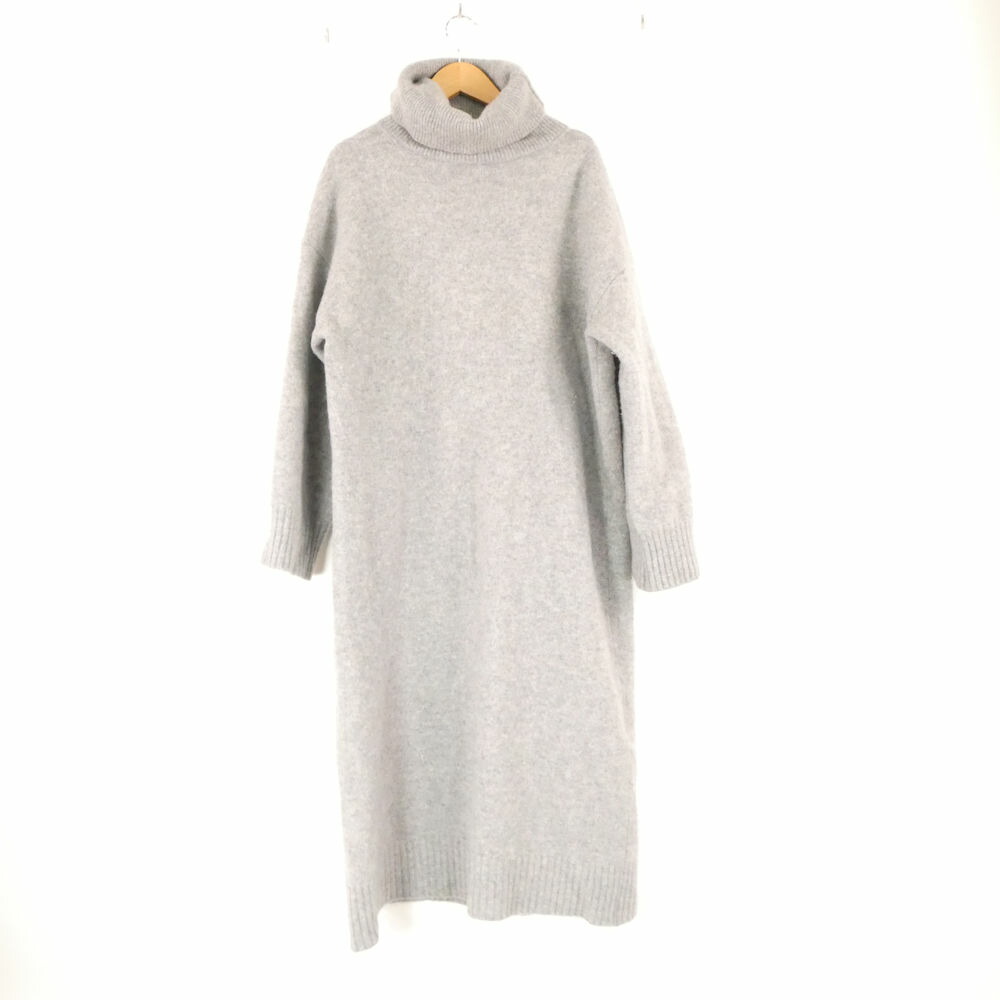 EVERYDAY I LIKE エヴリディアイライク 21-040-500-8050-3-0 タートルネックニットワンピース 羊毛 カシミール 2021AW 長袖 ミモレ丈 レディース AY7628A80 【中古】
