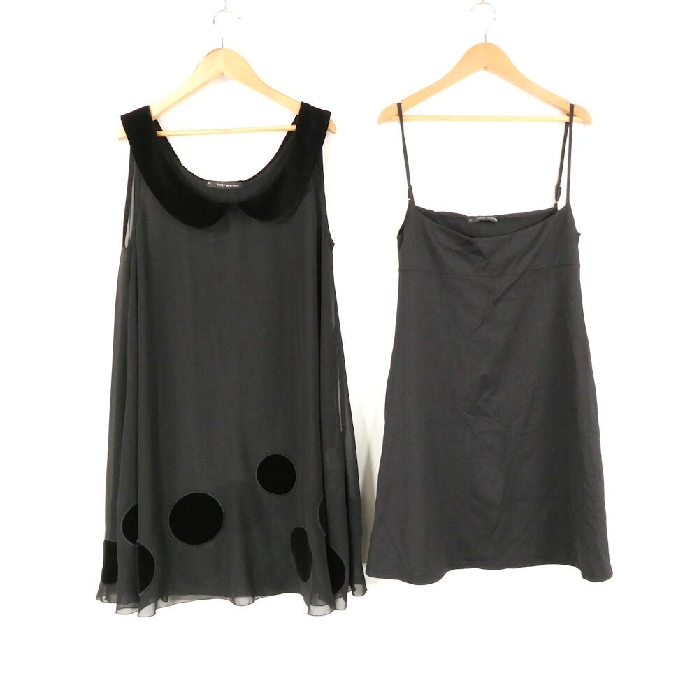 美品 FOXEY NEW YORK フォクシー 27734 衣装 1点 40 横すべり:40 ポリエステル100％ ノースリーブ ひざ下丈 レディース AY7547A61 【中古】
