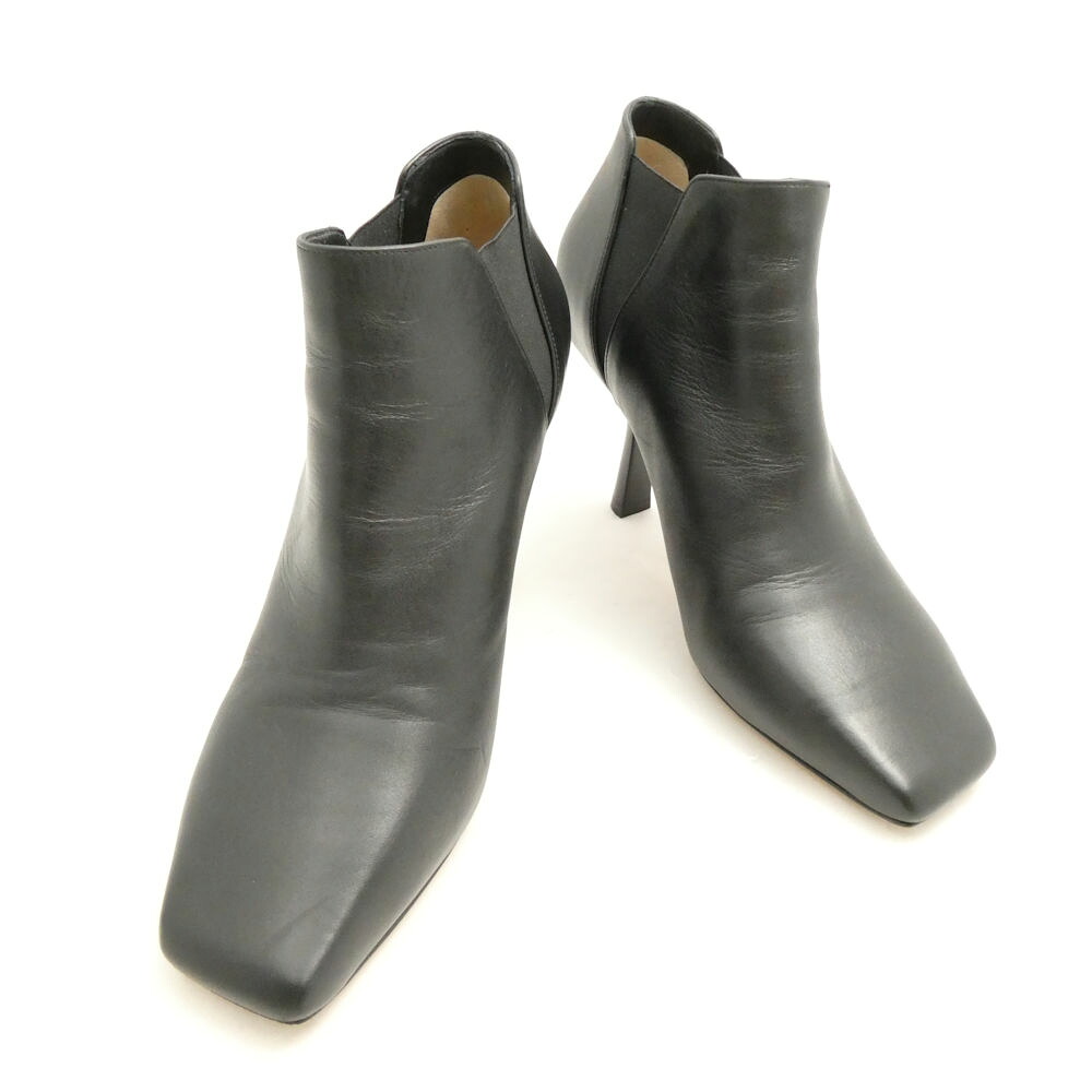 美品 JIMMY CHOO ジミーチュウ Marcelin 85 アンクルブーツ 38 (25cm相当) サイドゴア スクエアトゥ レディース AY7940 【中古】|reMOVE 店