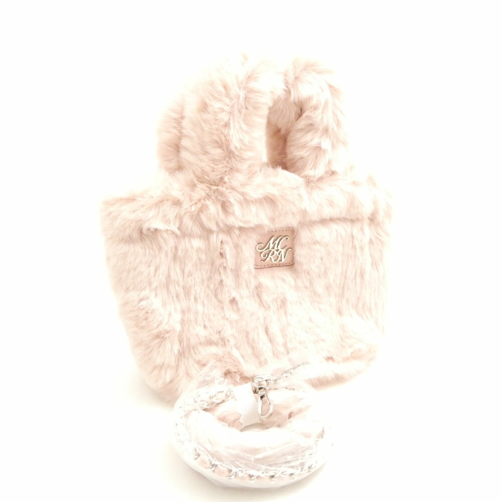 未使用 michell Macaron ミシェルマカロン ハンドバッグ ショルダーバッグ ファー トートバッグ レディース AD1543 【中古】