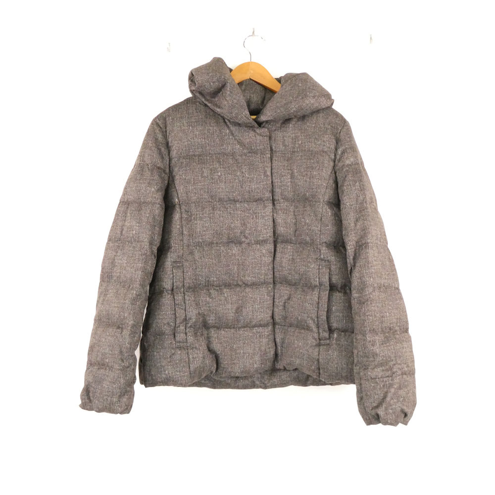 美品 不道徳区 438502 打ち倒す厚地の外套 38 ポリエステル100％ グレージュ レディース AC1724B1 【中古】 コート・ジャケット-レディースファッション