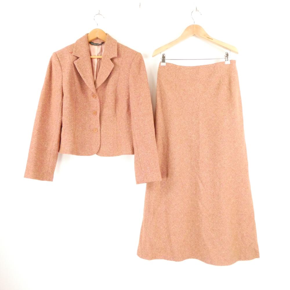 美品 LAURA ASHLEY ローラアシュレイ スーツ 1点 11 L ウール コットン 他 ジャケット ロングスカート レディース AM7755B16 【中古】