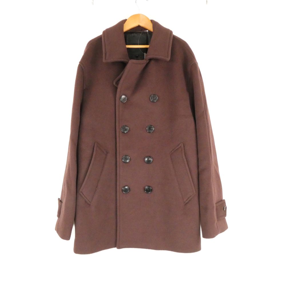 未使用 1PIU1UGUALE3 ウノピュウノウグァーレトレ 113 P COAT(MRC149 WCT010) ピーコート VI XL相当 ウール他 23AW 8ボタン 水牛の釦 海軍 防寒 アウター メンズ AU4158W4 【中古】