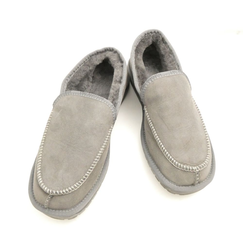 美品 1PIU1UGUALE3 ウノピュウノウグァーレトレ 113 EMU MOUTON SLIP ON ムートンスリッポン M11 29cm相当 シープスキン 羊革 ボア スエード シューズ 別注 靴 メンズ AU4178 【中古】