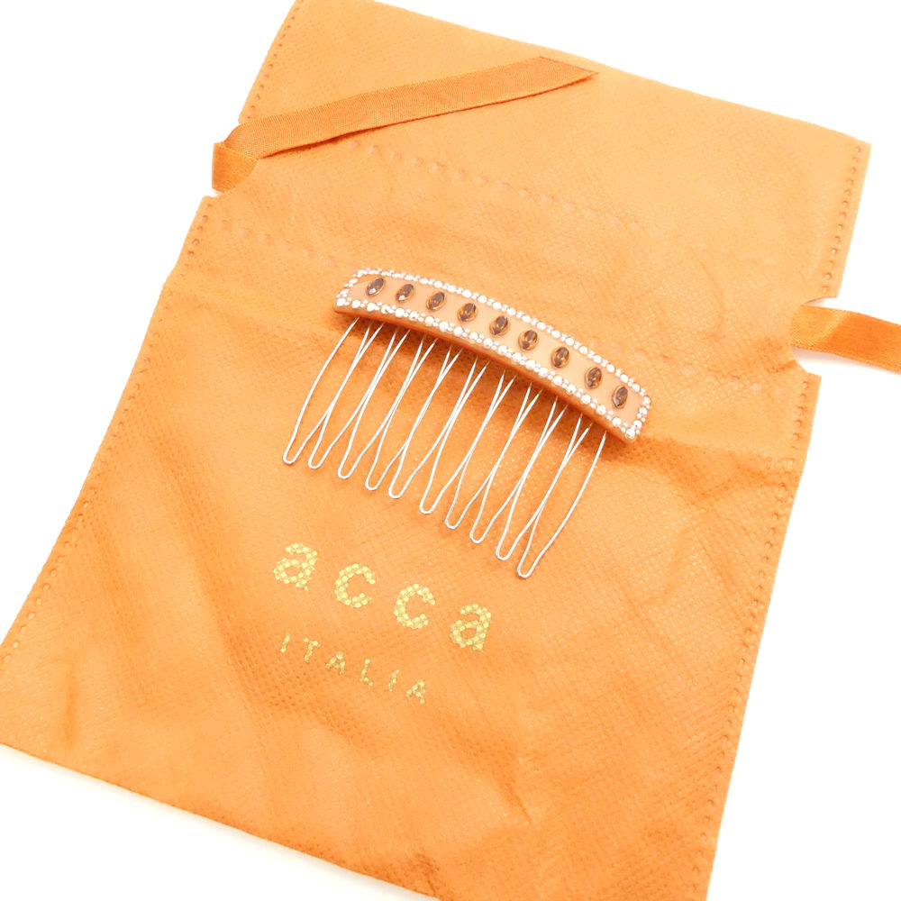 美品 acca アッカ コーム ビジュー ヘアアクセサリー レディース AO3924 【中古】