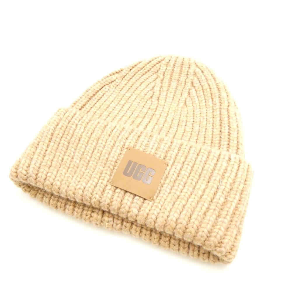 UGG アグ チャンキー リブ ビーニー ニット帽 モダクリル他 帽子 レディース AO3909