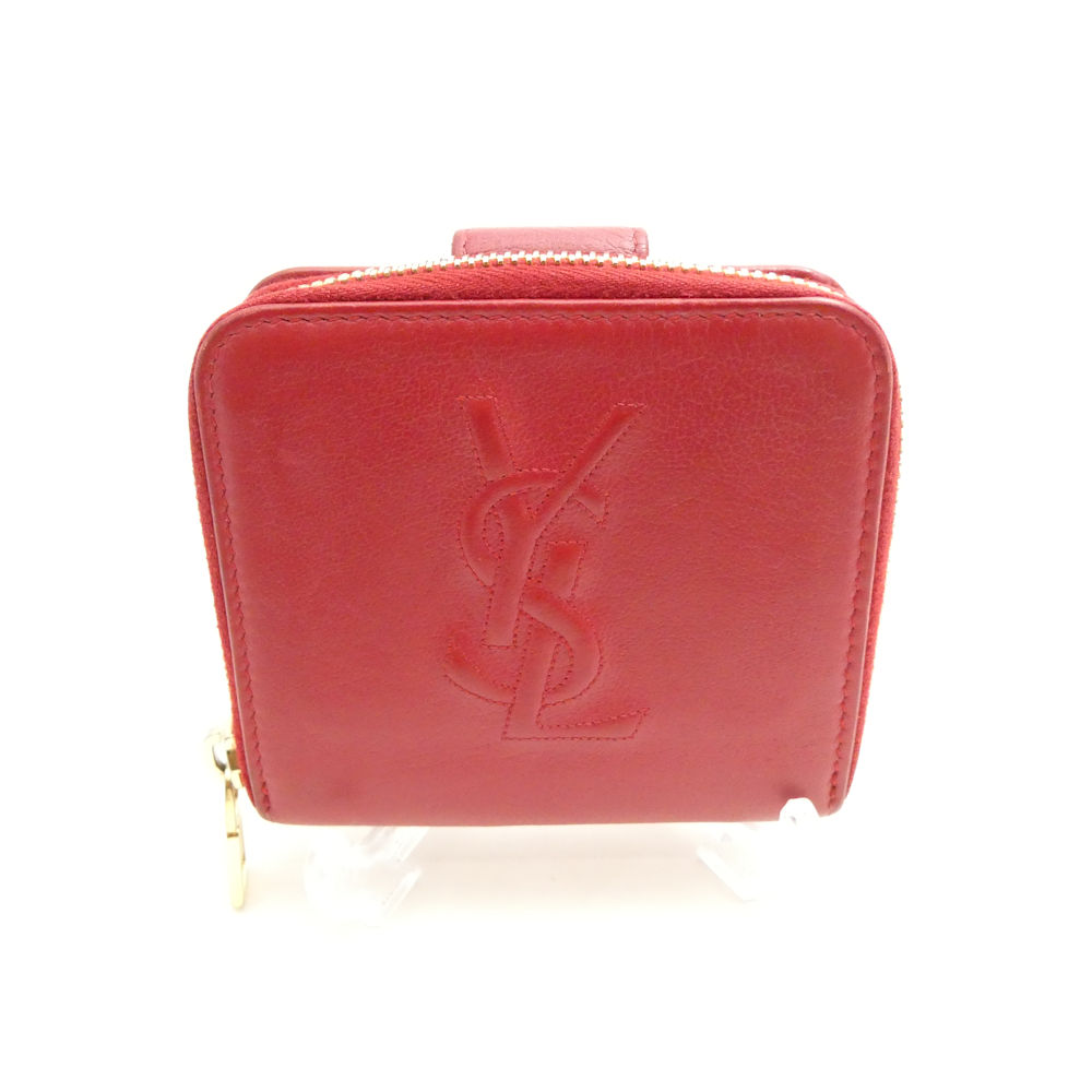 YvesSaintLaurent イヴサンローラン 352906 二つ折り財布 小銭入れあり サイフ ウォレット AM8390 【中古】