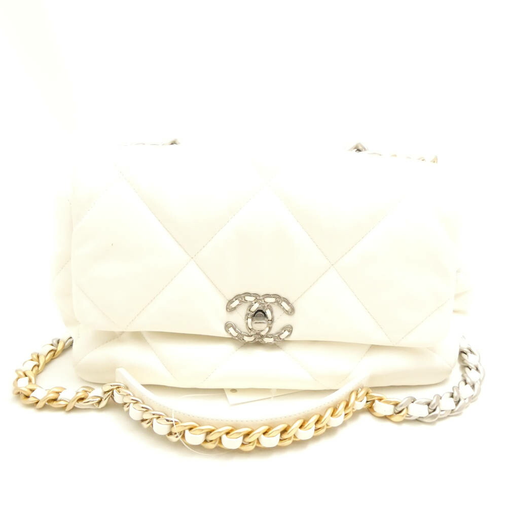 CHANEL シャネル シャネル 19 ショルダーバッグ ラージ 子ヒツジ素はだ ハンドバック 鞄 鞄 レディース AN2749W1 【中古】