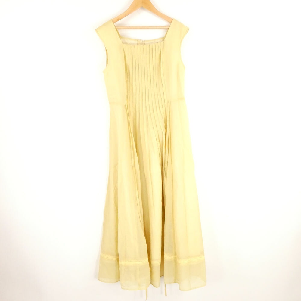 美品 JUSGLITTY ジャスグリッティー 衣装 0 ポリエステル 他 ノースリーブ ロング丈 ピンタック炎節 レディース AM8161A20 【中古】