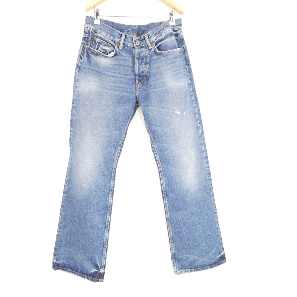 未使用 Acne Studios アクネストゥディオズ 2010M ヴィンテージブルー デニムパンツ S コットン100% レギュラーフィットジーンズ ボタンフライ AU4258A70 【中古】